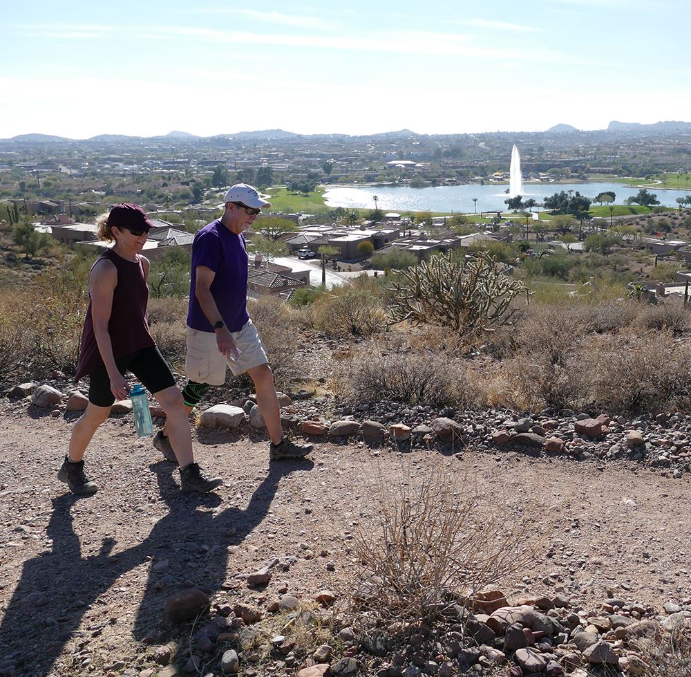 WIDE VIEW OF TWO HIKERS ON Fountain Park Trail (5)