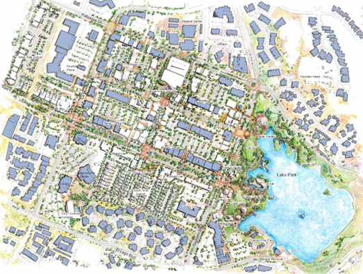 Artistic rendering of Downtown Fountain Hills