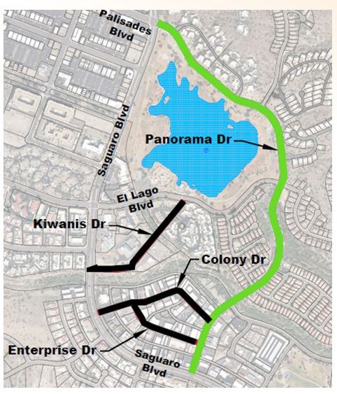 Phase 4 map highlighting Panorama Drive