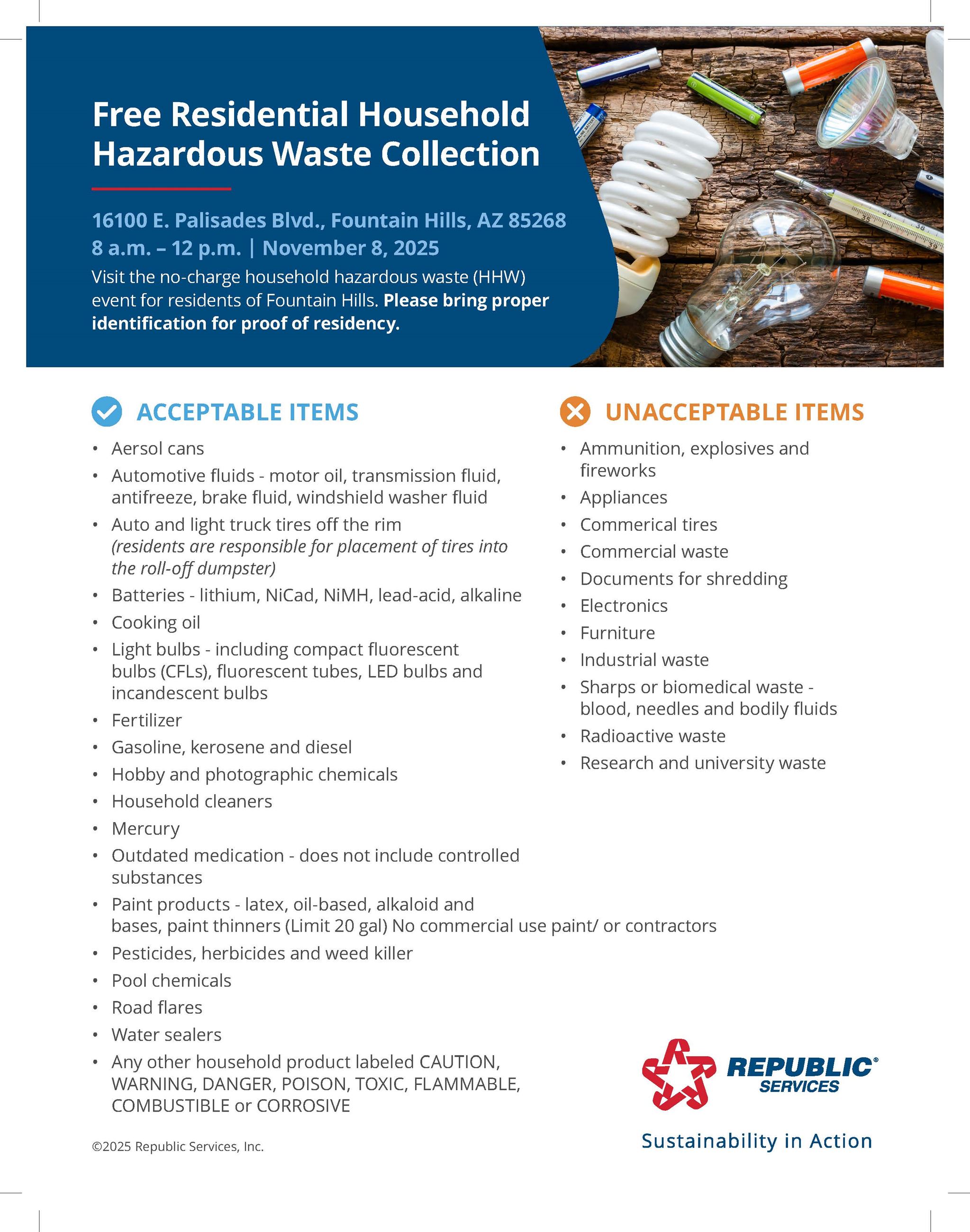 Household Hazardous Waste Flyer